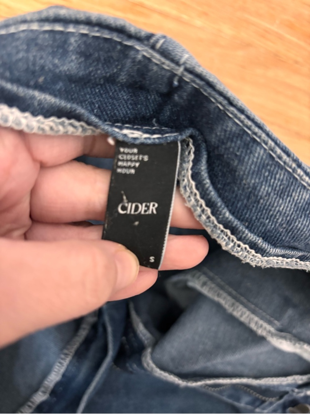 Cider Small Wide Leg 70s Style Jeans - Picture 6 of 6